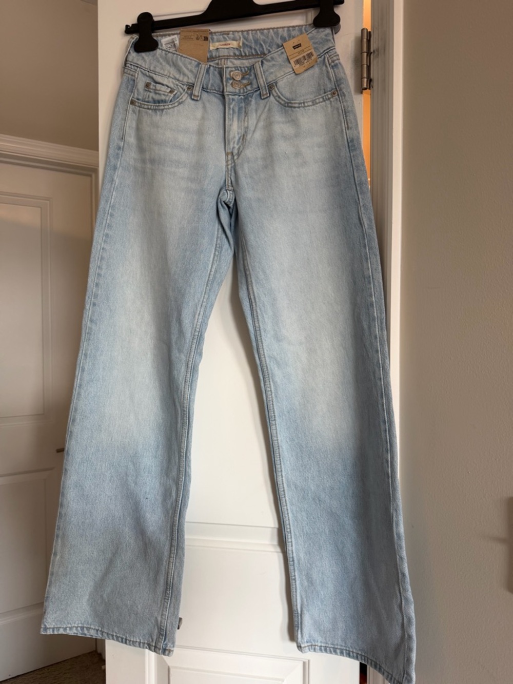 Levi's Light Blue Superlow Straight Jeans